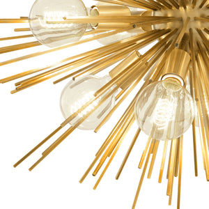 Pluto Modern Brass Chandelier - Brass - view 3