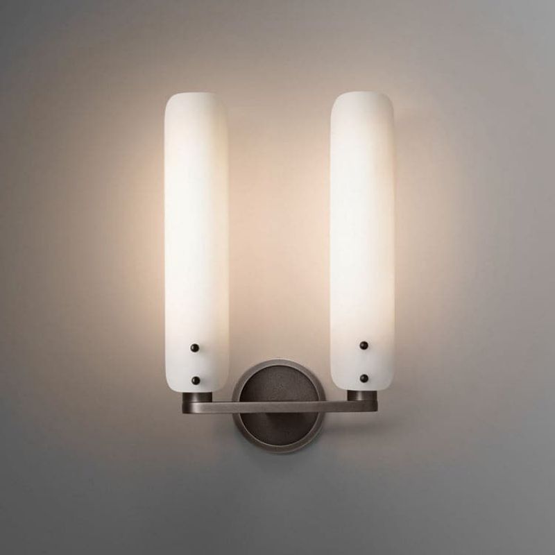 Beryl Double White Glass Shard Wall Light, chandelier - view 3