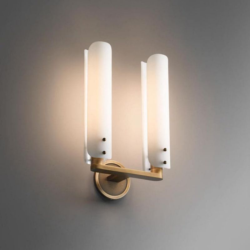 Beryl Double White Glass Shard Wall Light, chandelier - view 6