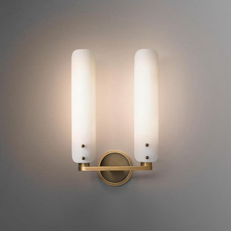 Beryl Double White Glass Shard Wall Light, chandelier - view 7