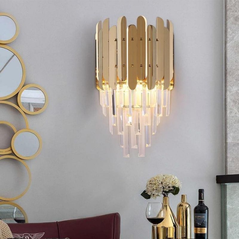 Natasha Conical Clear Crystal Wall Sconce 16"H, chandelier - view 2