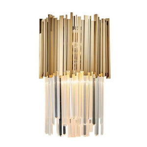 Gold Clear Crystal Wall Sconce 18"H, chandelier - view 4