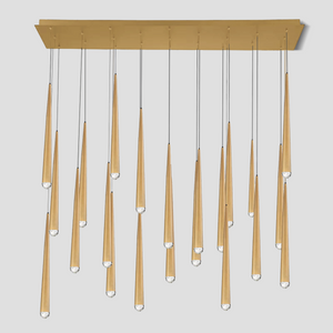 Alren Rectangle Tubular Chandelier, rectangular