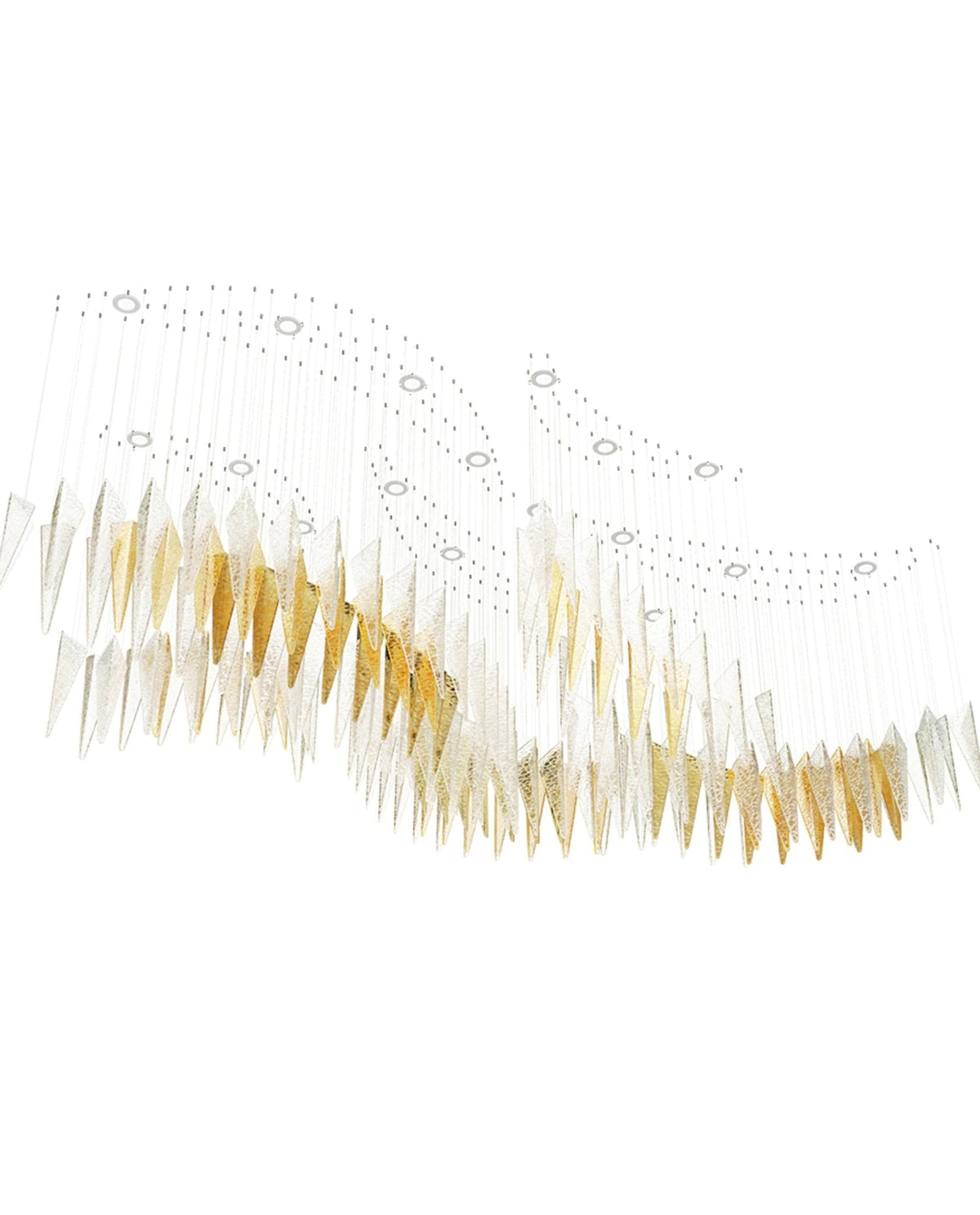 Galaxy Breeze Meteor Shower Crystal Spiral Chandelier - view 13