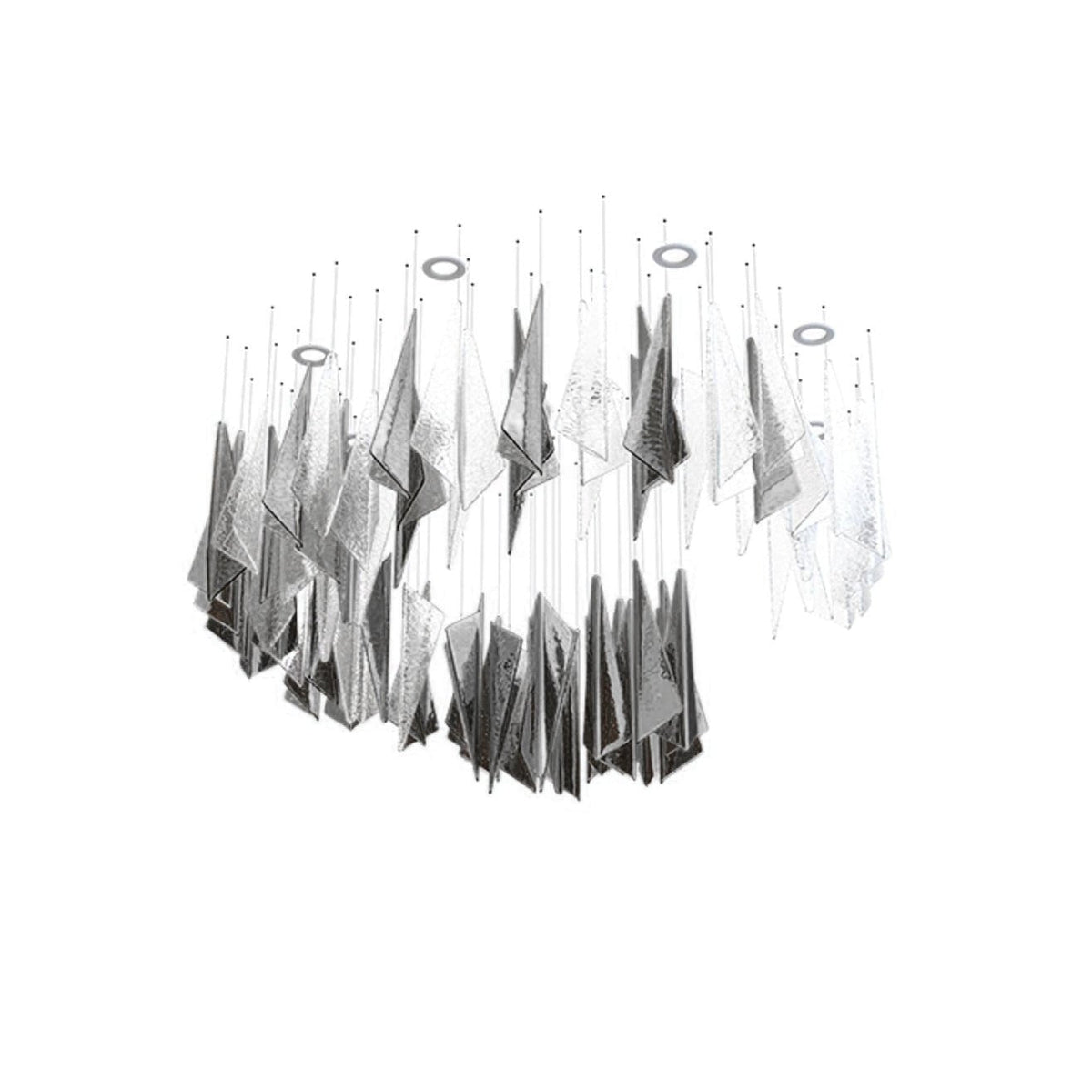Galaxy Breeze Meteor Shower Crystal Spiral Chandelier - view 38