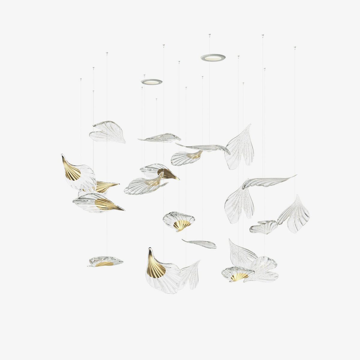 Galaxy Breezeleaf Meteor Shower Crystal Spiral Chandelier - view 12