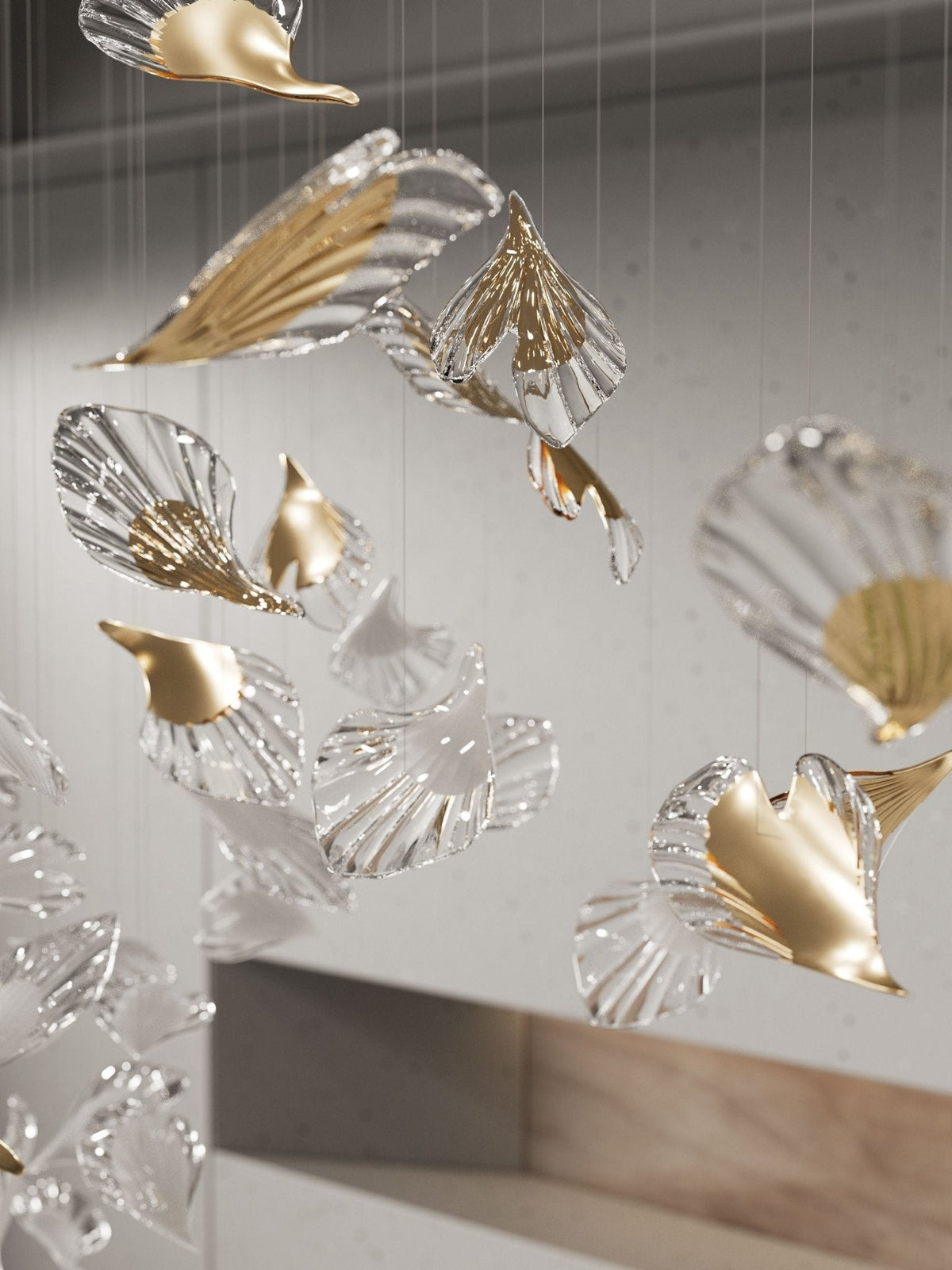 Galaxy Breezeleaf Meteor Shower Crystal Spiral Chandelier - view 4