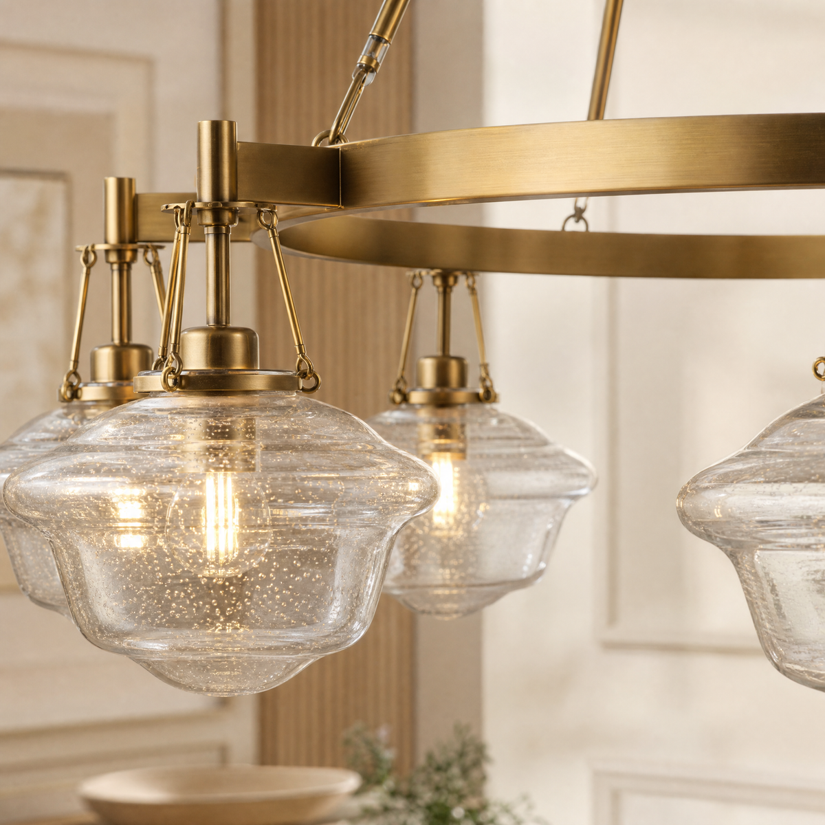 Bubble Glass 8-Light Round Pendant D1000, chandelier - view 5