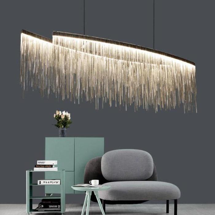 Bunny Aluminum Chain Tassel Chandelier - view 4