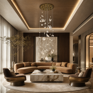 Butterfly Dream Modern Sculptural Pendant Light, crystal - view 5