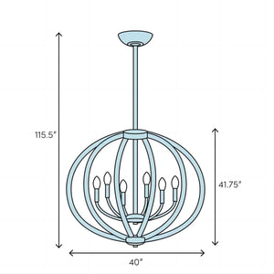 Butterfly 12 Lights Crystal Chandelier - view 4