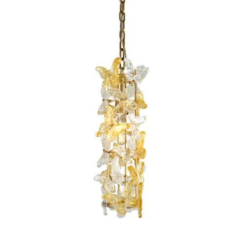 Butterfly 1 Lights Crystal  Pendant Chandelier - view 2
