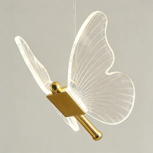 Butterfly Chandelierv Modern Metal Disk Acrylic Ceiling Light - view 13