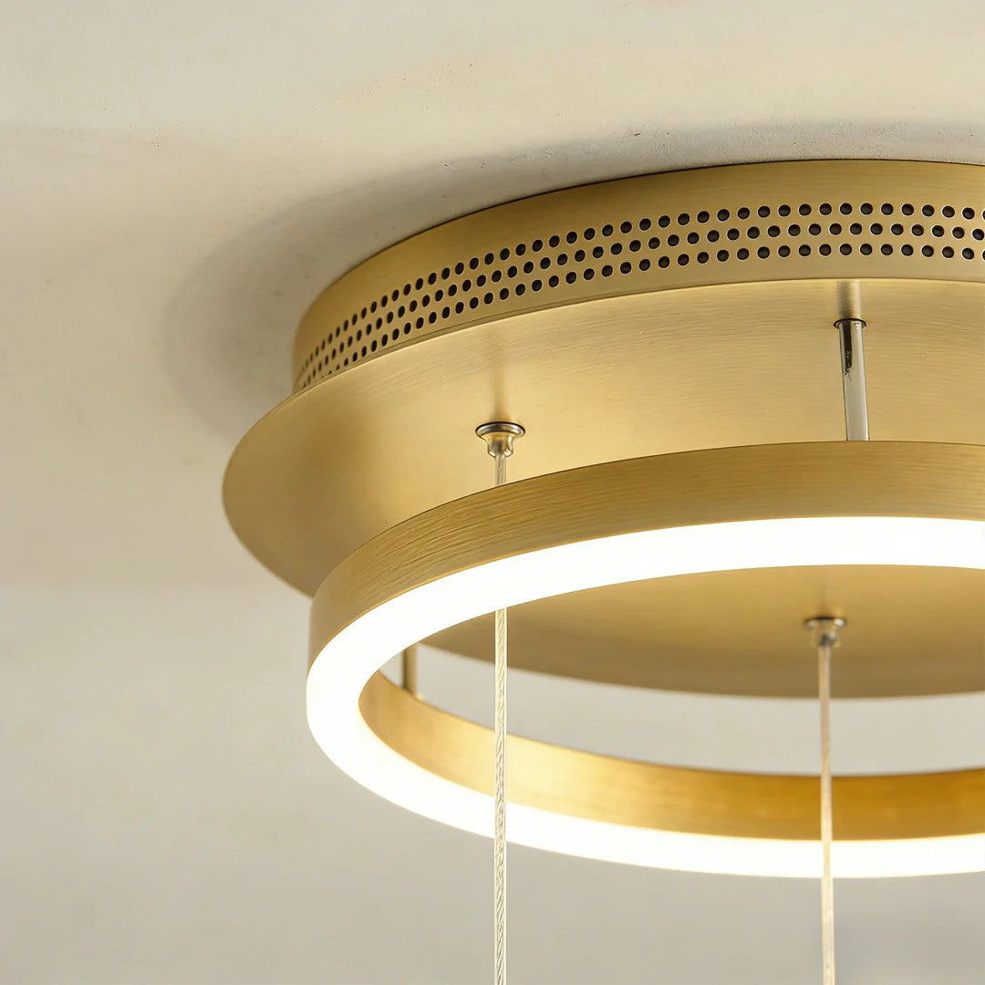 Butterfly Chandelierv Modern Metal Disk Acrylic Ceiling Light - view 17