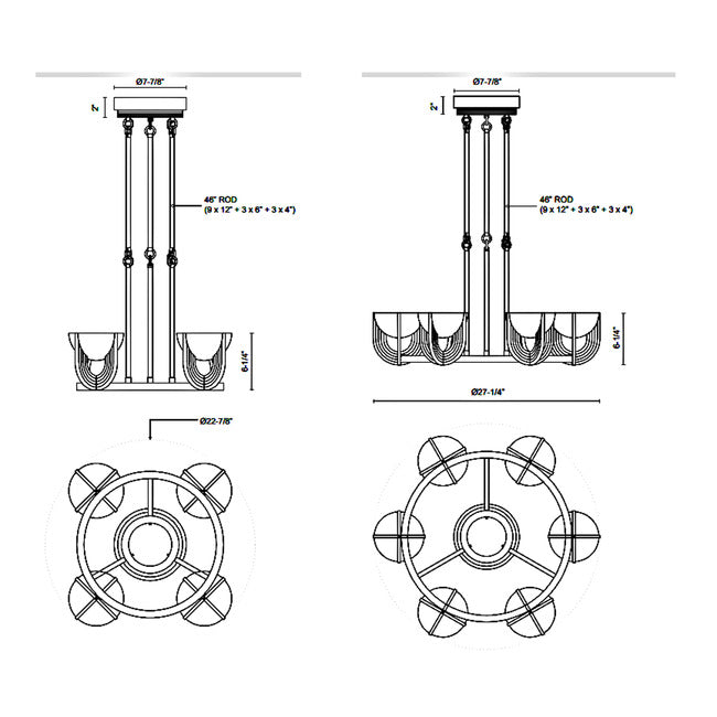Empyrea Alabaster Chandelier - view 2