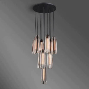 Camellia Crystal 10-Light Round Chandelier