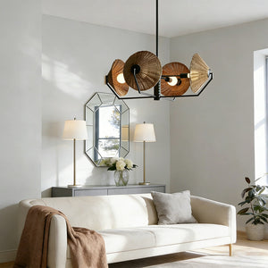 Camilla Round Rattan Chandelier - view 8