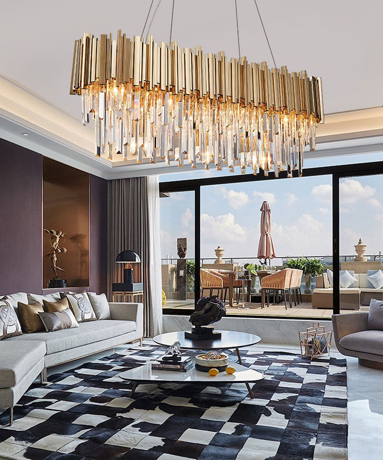 Candi Crystal Chandelier for Dining Room - view 3