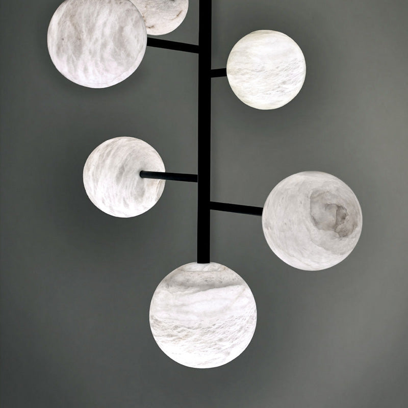 Alabaster Sphere Modern Artistic Chandelier Light - view 5