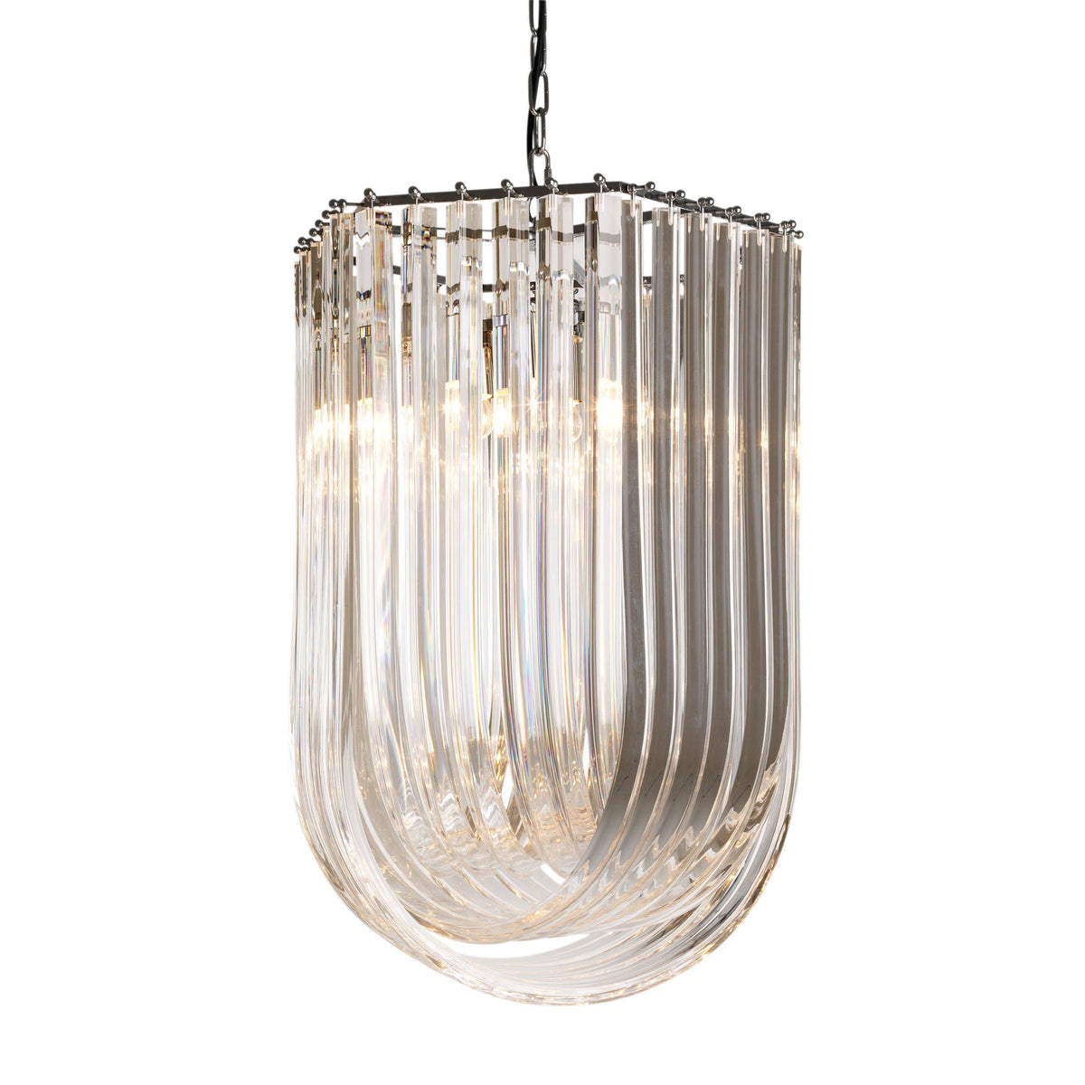 Caserta Modern Chandelier - Nickel