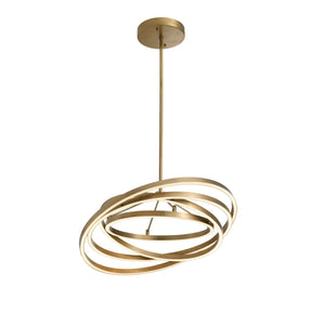 Cooper Modern Brass Chandelier - Brass/Bronze - view 4