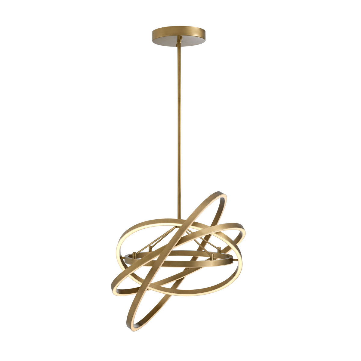 Cooper Modern Brass Chandelier - Brass/Bronze - view 3