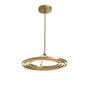 Cooper Modern Brass Chandelier - Brass/Bronze - view 2