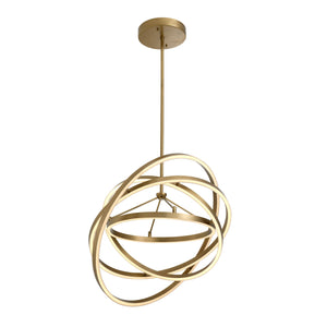 Cooper Modern Brass Chandelier - Brass/Bronze - view 5