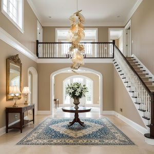 Cattail Leaf Meteor Shower Spiral Chandelier - view 8