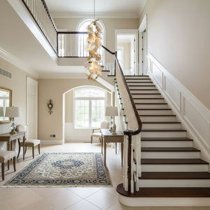 Cattail Leaf Meteor Shower Spiral Chandelier - view 4