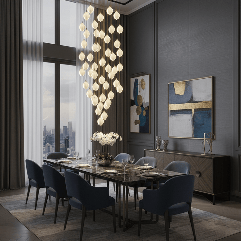 Galaxy Celeste Flora Crystal Spiral Chandelier - view 3