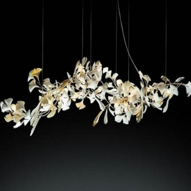 Ceramic Ginkgo Branch Chandelier Light - view 7