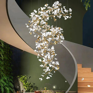 Ginkgo Ceramic Chandelier Double S - view 5