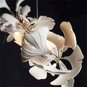 Eden Ginkgo Ceramic Luxury Branch Chandelier - view 4