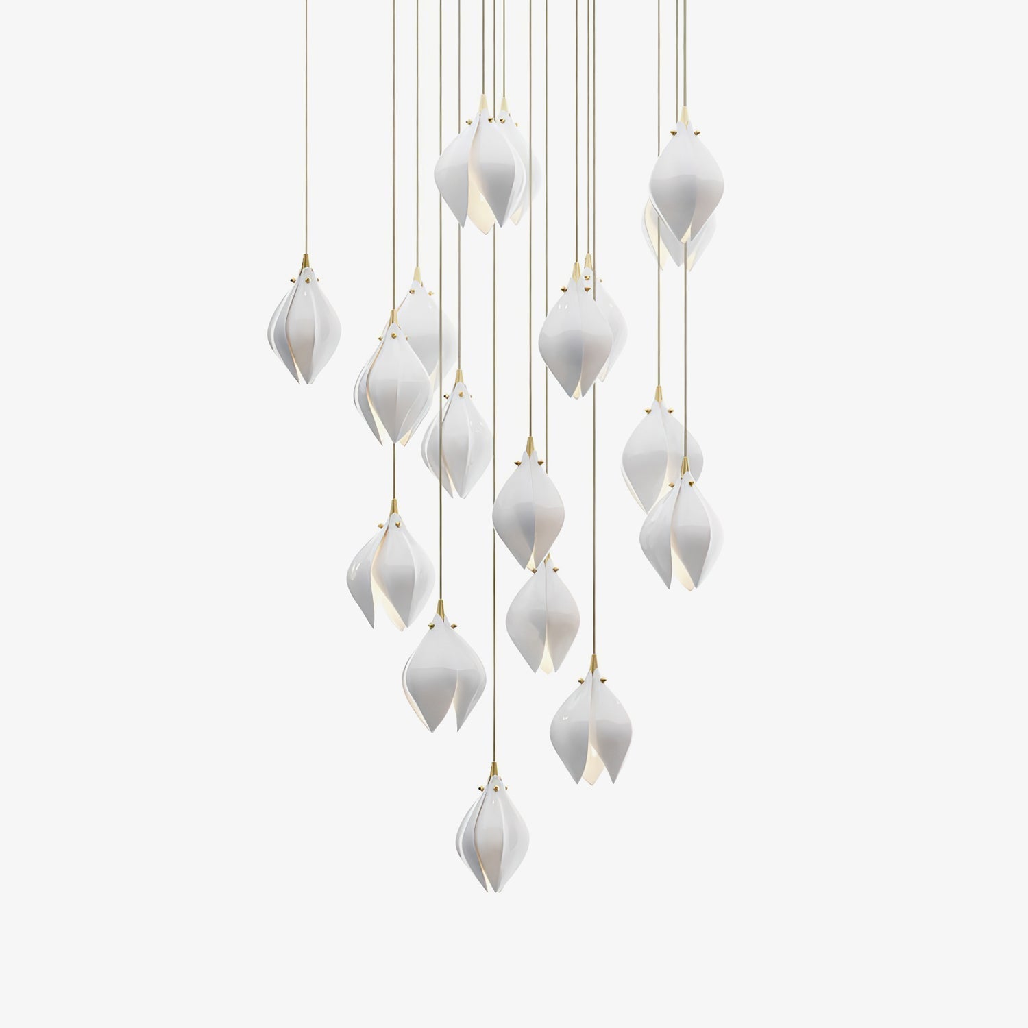 Galaxy Celeste Flora Crystal Spiral Chandelier