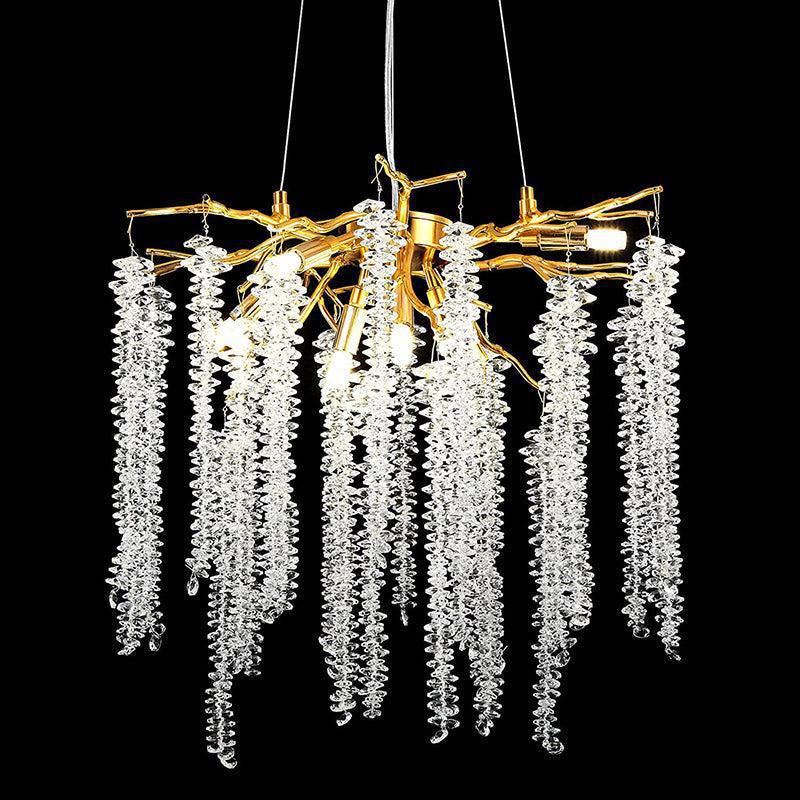 Doris White Crystal Branch Chandelier 20.5"D - view 3