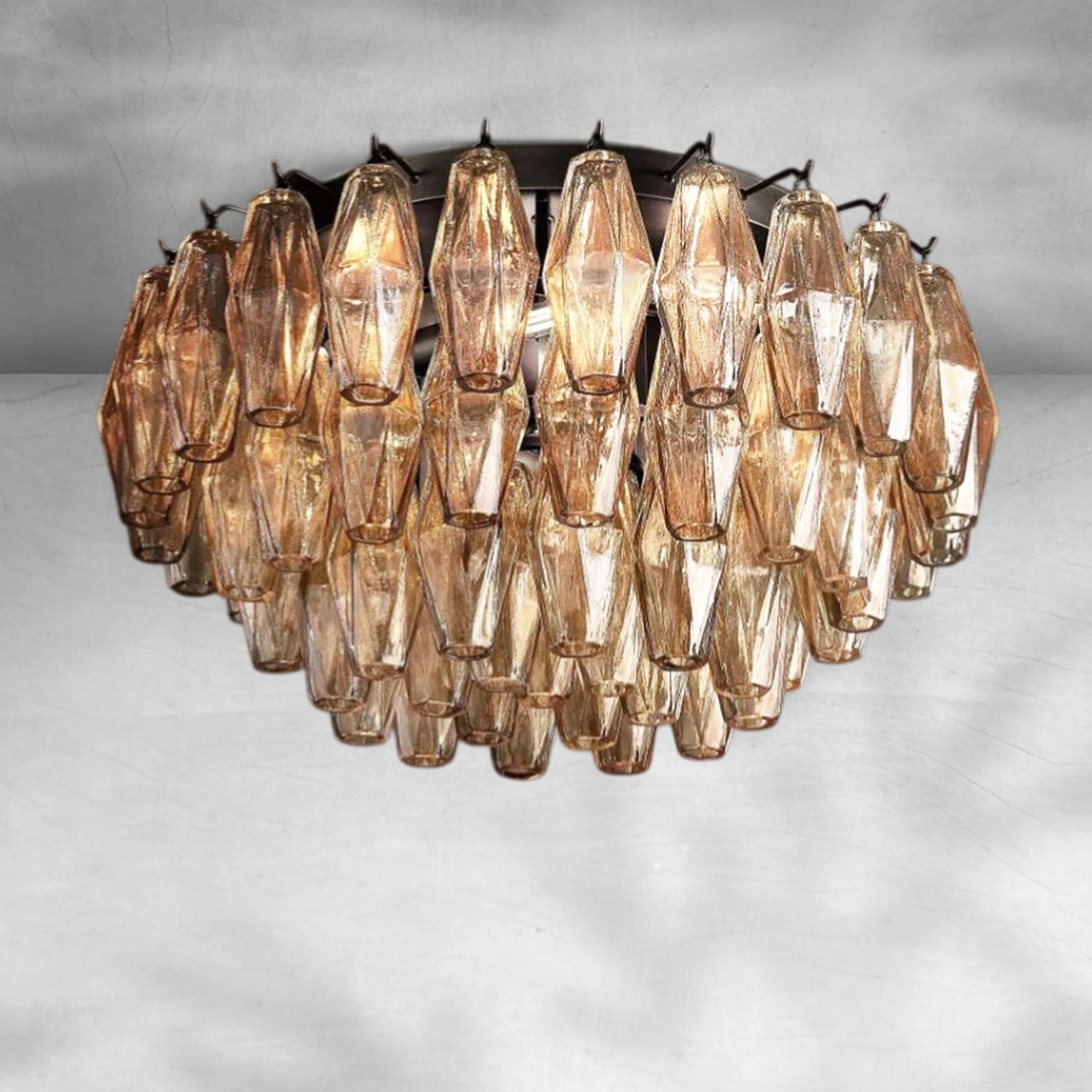 Cyra Glass Flushmount 17"24"