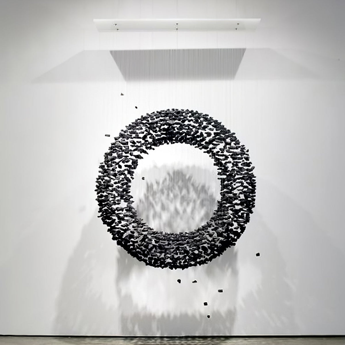 Charcoal Cascade Pixel Chandelier - view 9
