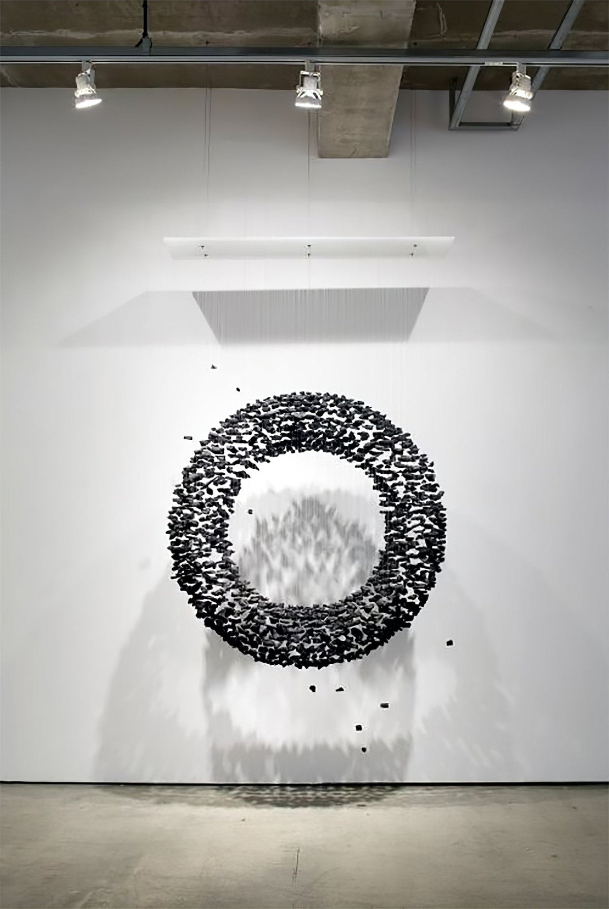 The Charcoal Halo LED Stone Crystal Chandelier - view 2