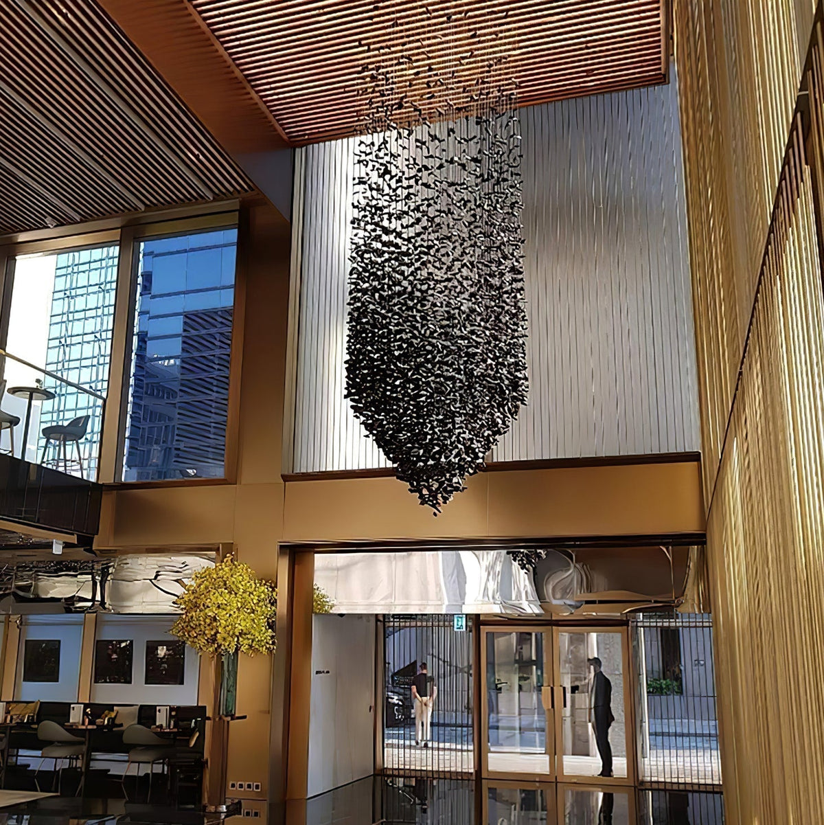 Charcoal Cascade Pixel Chandelier - view 14