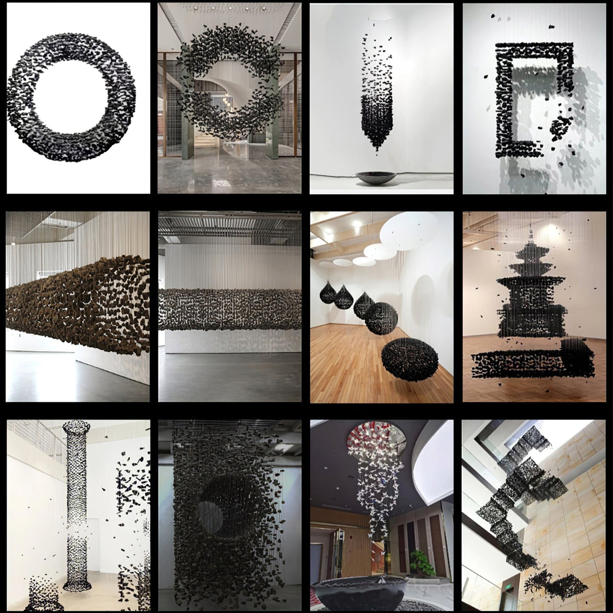 The Charcoal Halo LED Stone Crystal Chandelier - view 14