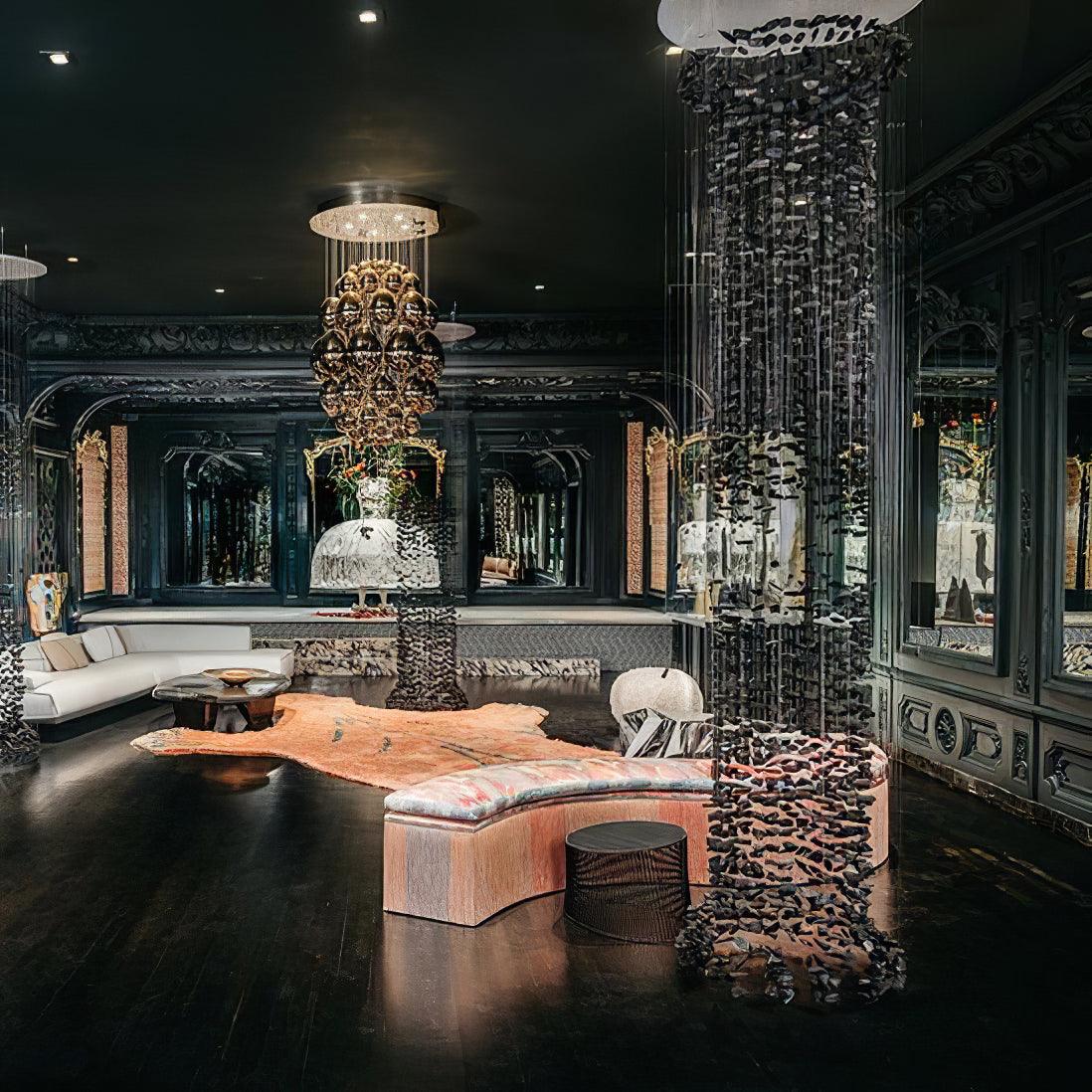 Black Stones Chandeliers - view 37
