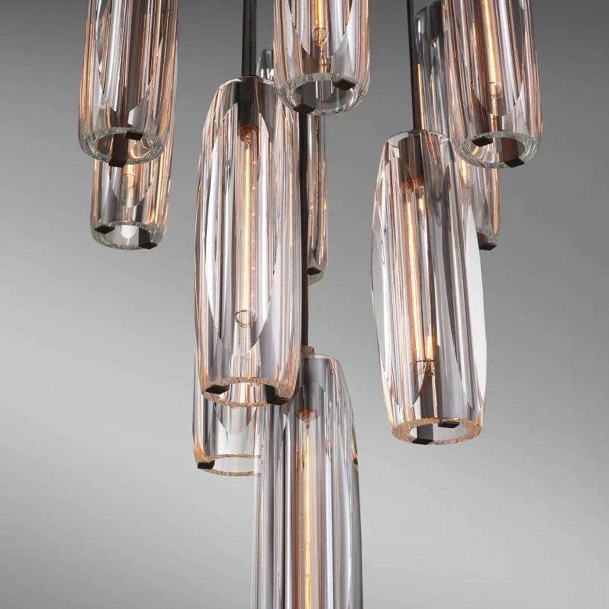 Chapt Crystal 10-Light Round Chandelier, K9 crystal in bronze - view 6