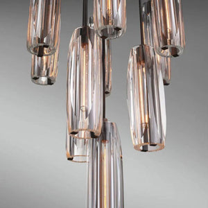 Chapt Crystal 10-Light Round Chandelier, K9 crystal in bronze - view 6