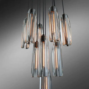 Chapt Crystal 10-Light Round Chandelier, K9 crystal in bronze - view 7