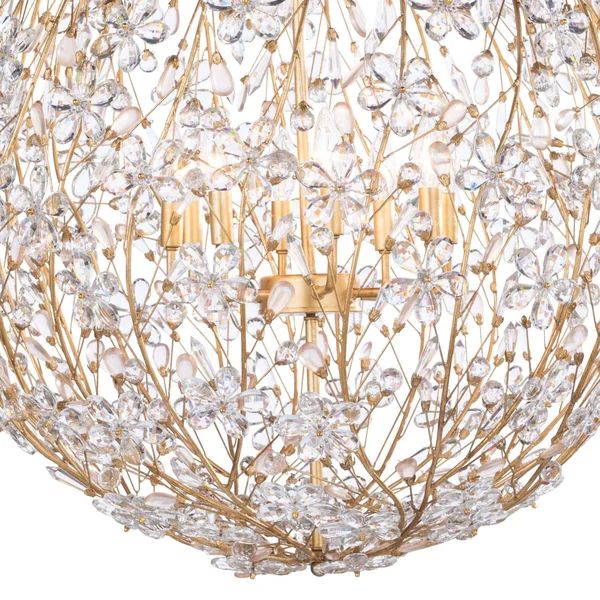 Cherish 8 Lights Spherical Chandelier 30"D - view 2