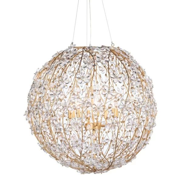 Cherish 8 Lights Spherical Chandelier 30"D - view 4