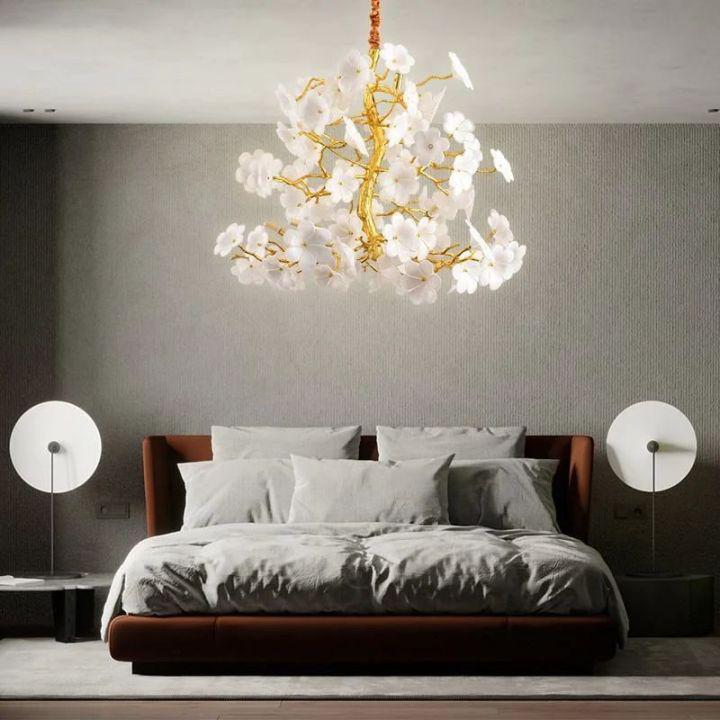 Cherry Dining Room Branch Chandelier - view 2