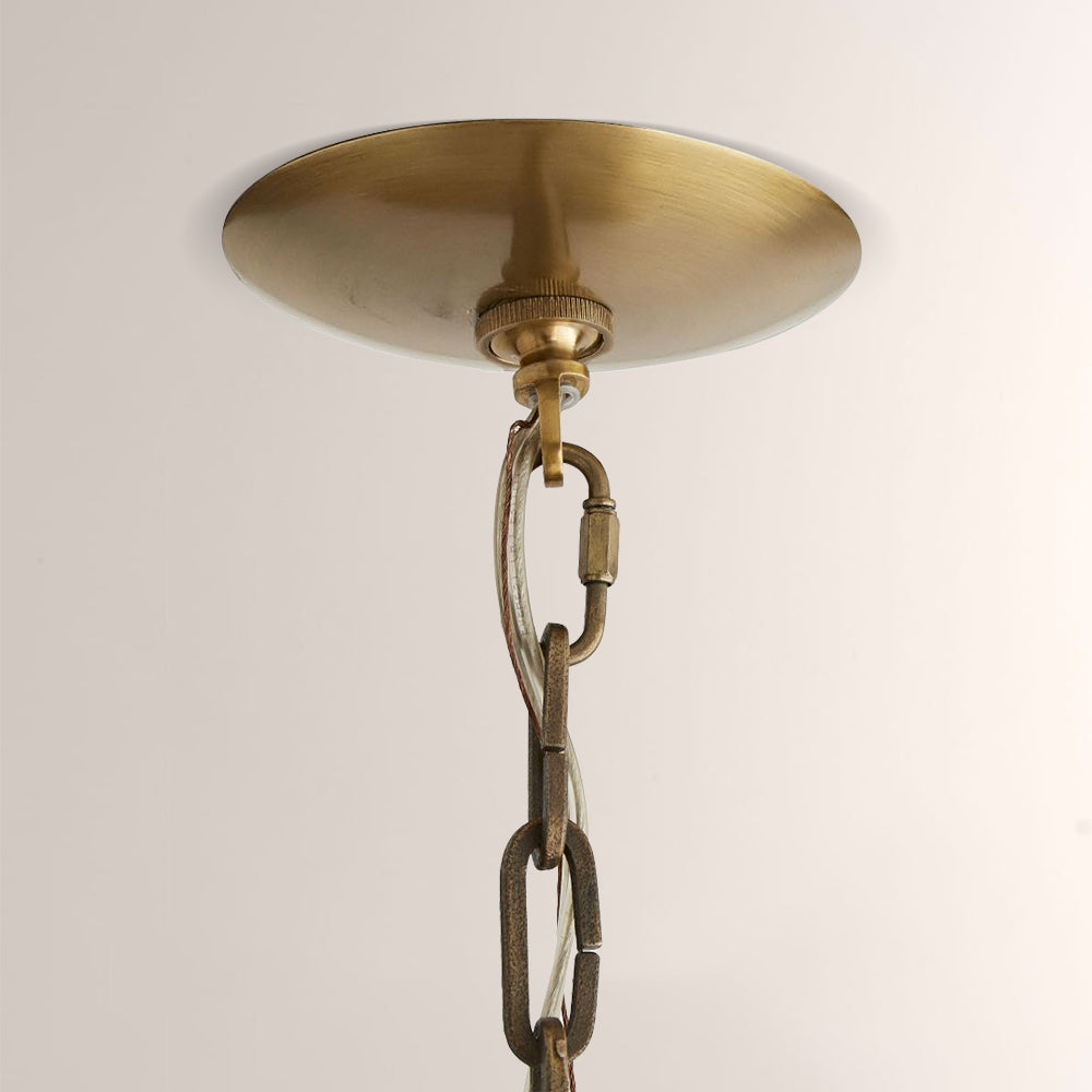 Cherton Round Leather Chandelier - view 9