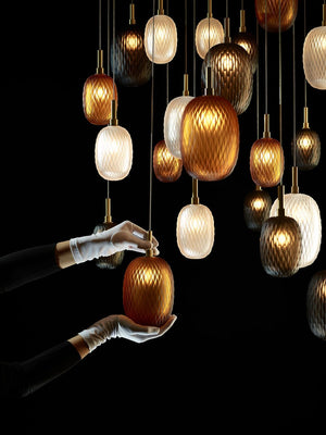 Galaxy Chromatic Gem Drop Spiral  Chandelier - view 5